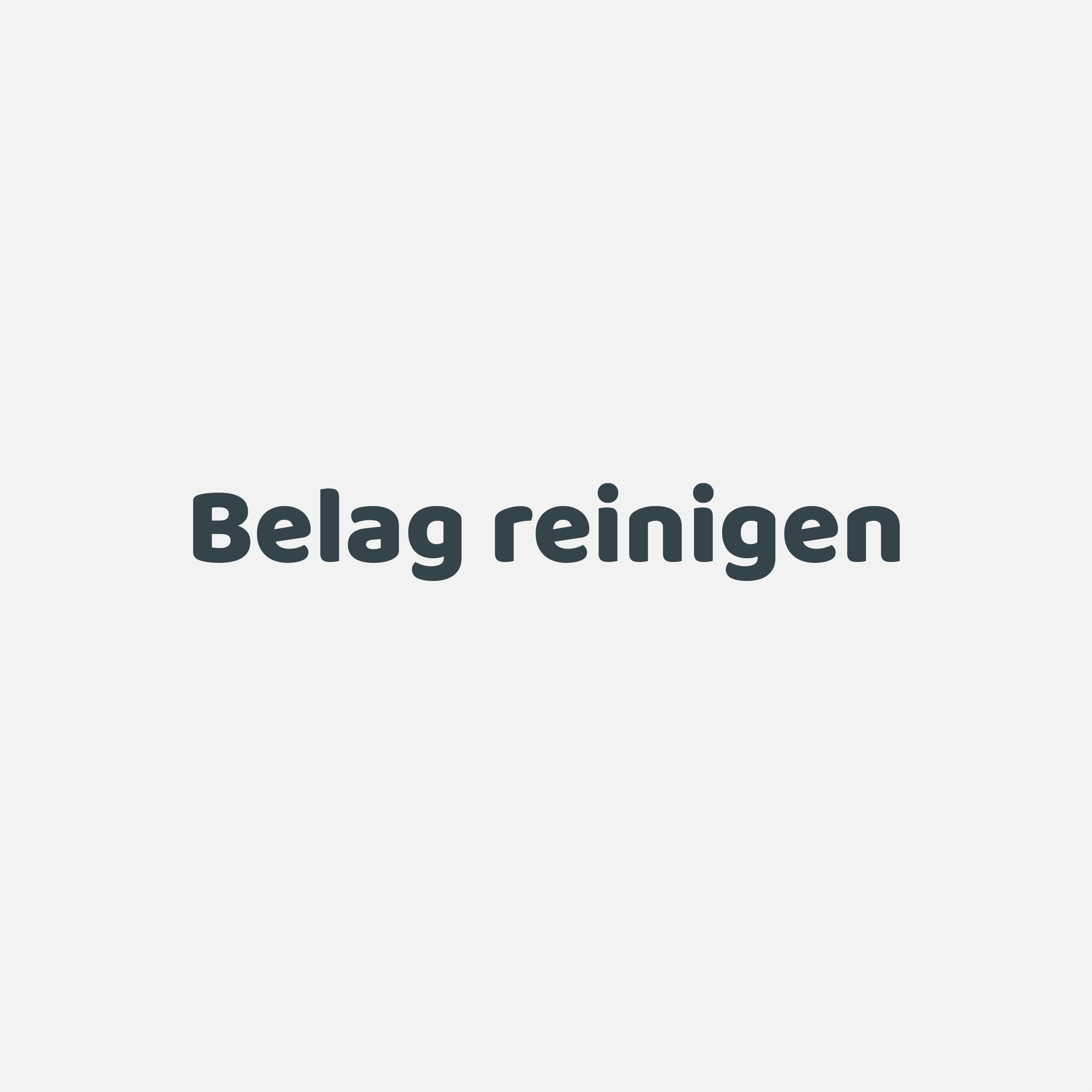 Belag reinigen