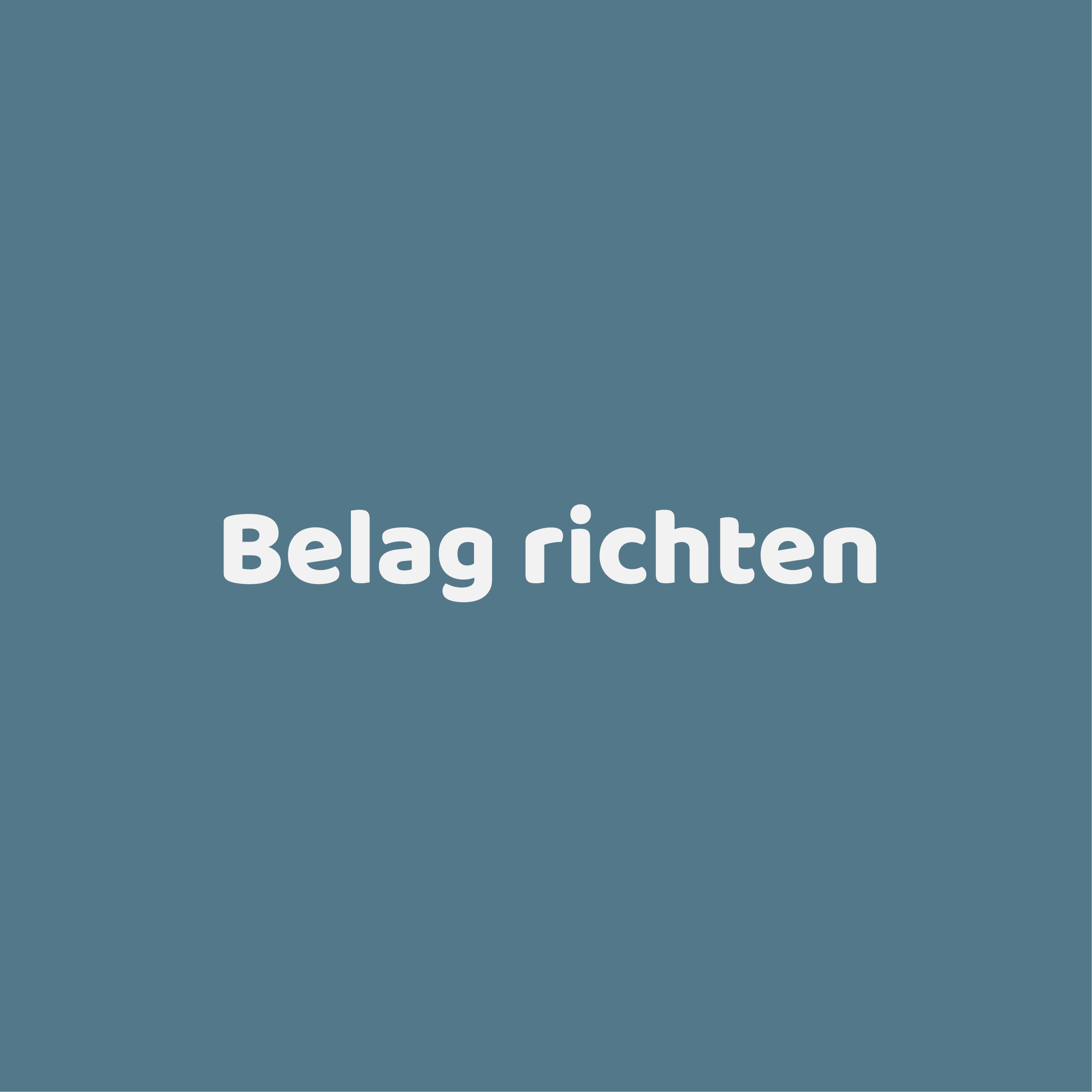 Belag richten