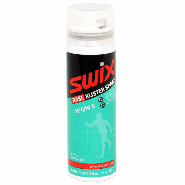 Swix Langlauf Grundwachs KB20 Green Base Klister Spray 80ml +10 bis -30°C