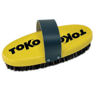 Toko Skiwachsbürste Base Brush oval Rosshaar 185x100mm