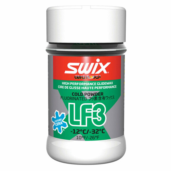 Swix Kaltwachs-Additiv LF3X Kaltes Pulver grün 30g Level 4