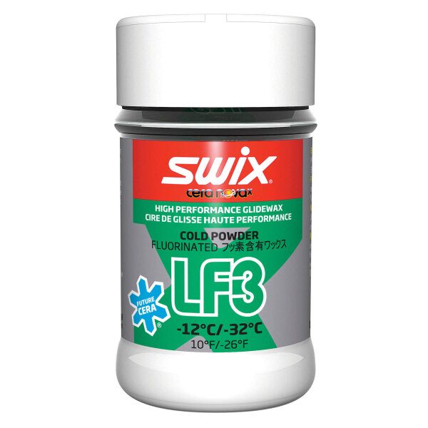 Swix Kaltwachs-Additiv LF3X Kaltes Pulver grün 30g Level 4