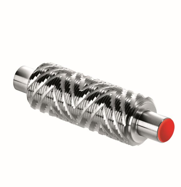 Toko Strukturrolle Structurite Roller rot V-Struktur 0,75mm