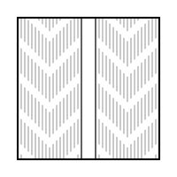 Toko Strukturrolle Structurite Roller rot V-Struktur 0,75mm