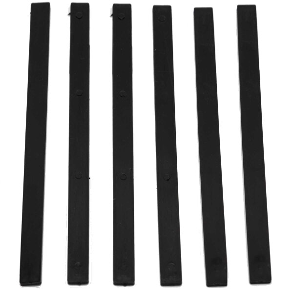 RMS-Skituning Belagsreparaturmaterial PE-Strips schwarz 190x10x2mm 6 Strips