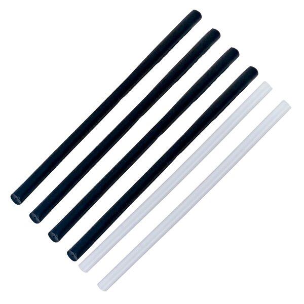 RMS-Skituning Belagsreparaturmaterial PE-Sticks schwarz/transparent Ø8mm 4/2 Stück