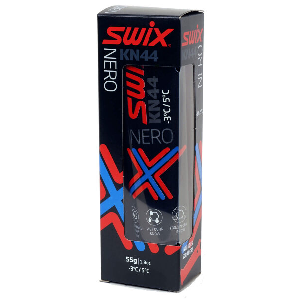 Swix Langlauf-Steigwachs KN44 Klister Nero rot-schwarz +5 bis -3°C