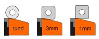 SKS Hartmetallmesser eckig Schneidmesser Allround R=3,5/1,5