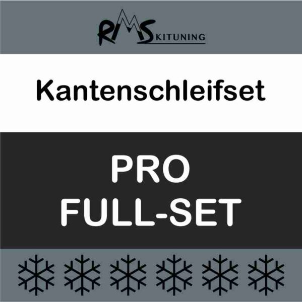 RMS Skikanten-Schleifset PRO FULL-SET LV6 Ski+Board 14-teilig