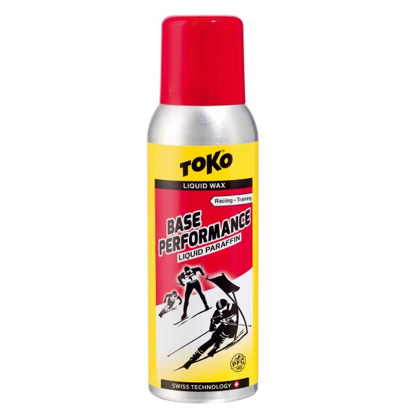 Toko Liquid-Skiwachs Base Performance Liquid Paraffin uni rot 100ml Level 3