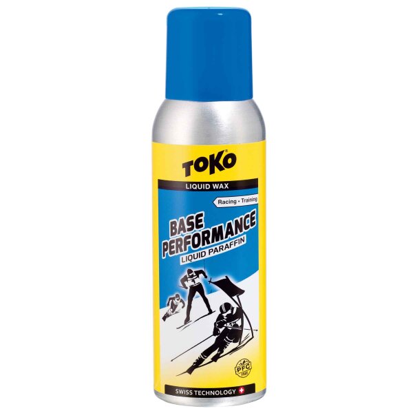 Toko Liquid-Skiwachs Base Performance Liquid Paraffin cold blau 100ml Level 3