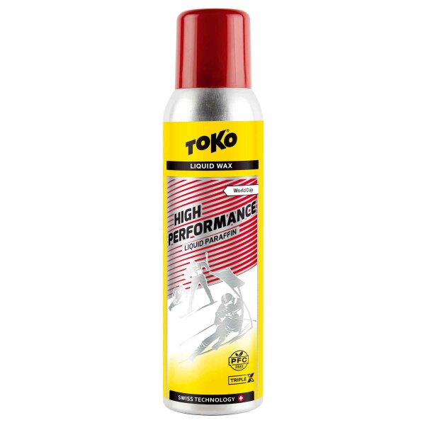 Toko Liquid-Skiwachs High Performance FF Liquid Paraffin uni rot 125ml Level 5