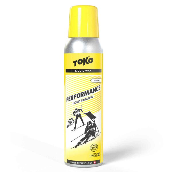 Toko Liquid-Skiwachs Performance Liquid Yellow warm gelb 100ml Level 4