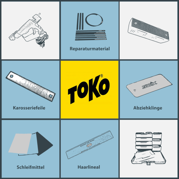 Toko Belags-Reparaturset PRO FULL-SET LV6 Universal 6-teilig