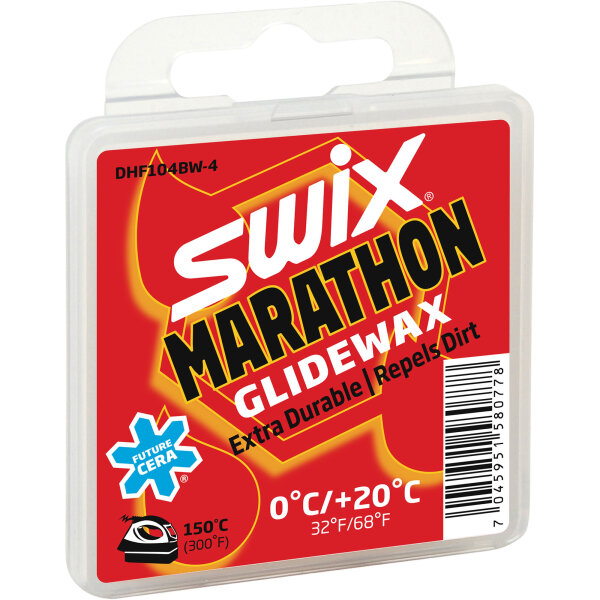 Swix DHF104BW Marathon Black schwarz 40g Rennwachs