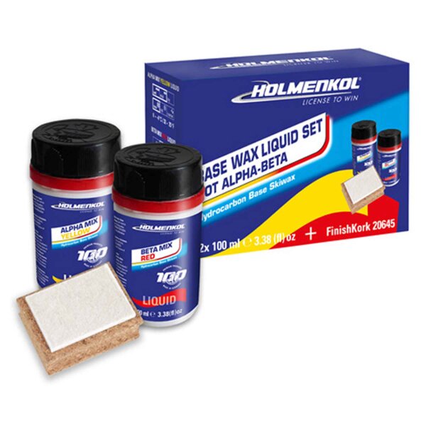 Holmenkol Liquid-Wax Set Warm Alpha-Beta 2x100ml Level 3
