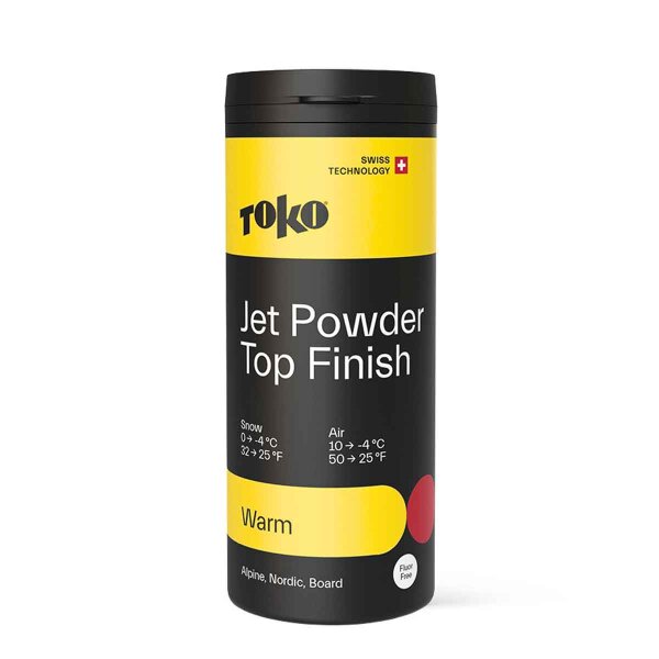 Toko Jet Powder Top Finish Warm gelb 30g Rennwachs