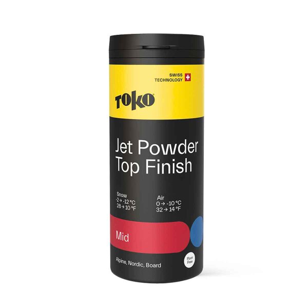 Toko Jet Powder Top Finish Mid rot 30g Rennwachs