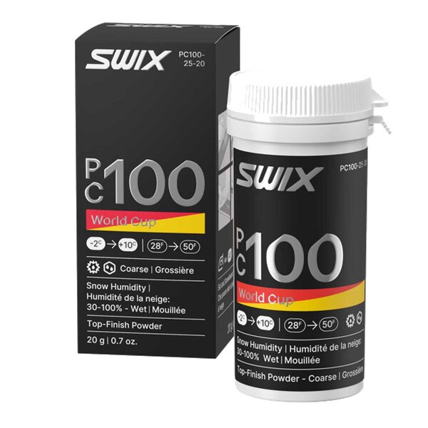 Swix PC100 WC Powder Coarse Wet gelb 25g Top-Finish Pulverwachs