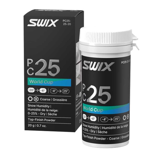 Swix PC25 WC Powder Coarse Dry blau 25g Top-Finish Pulverwachs