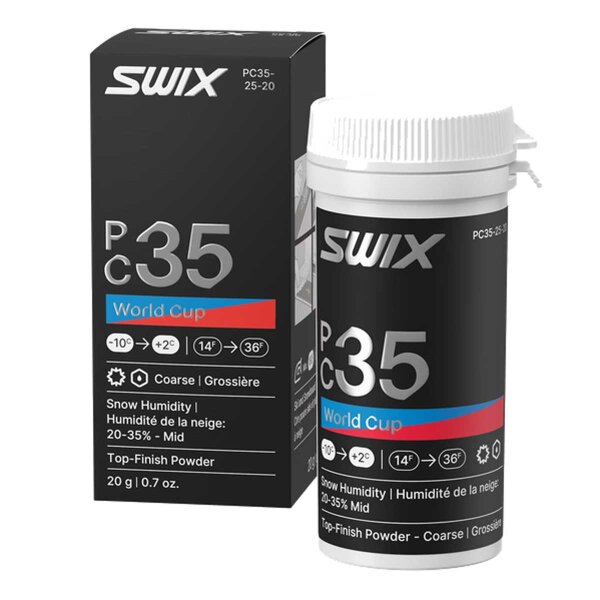 Swix PC35 WC Powder Coarse Mid rot 25g Top-Finish Pulverwachs