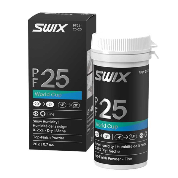 Swix PF25 WC Powder Fine Dry blau 25g Top-Finish Pulverwachs