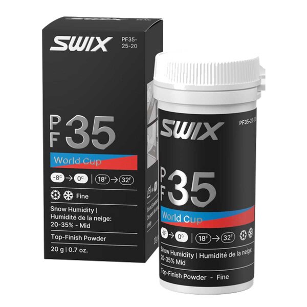 Swix PF35 WC Powder Fine Mid rot 25g Top-Finish Pulverwachs