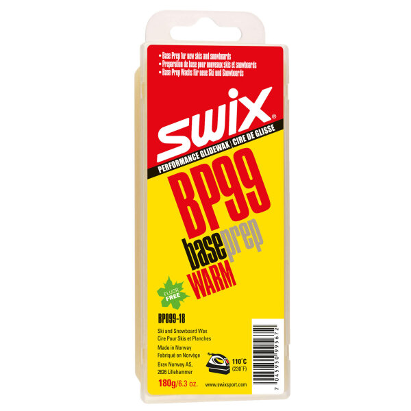 Swix BP99 Baseprep BS gelb 180g Grund- und Reinigungswachs