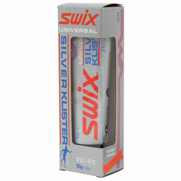 Swix Langlauf-Steigwachs K21S Klister Universal silber +3 bis -5°C