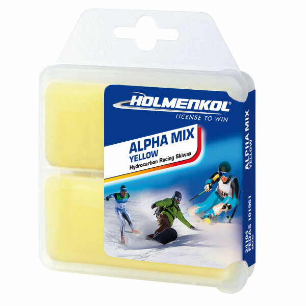Holmenkol Skiwachs Alphamix gelb 70g Level 3