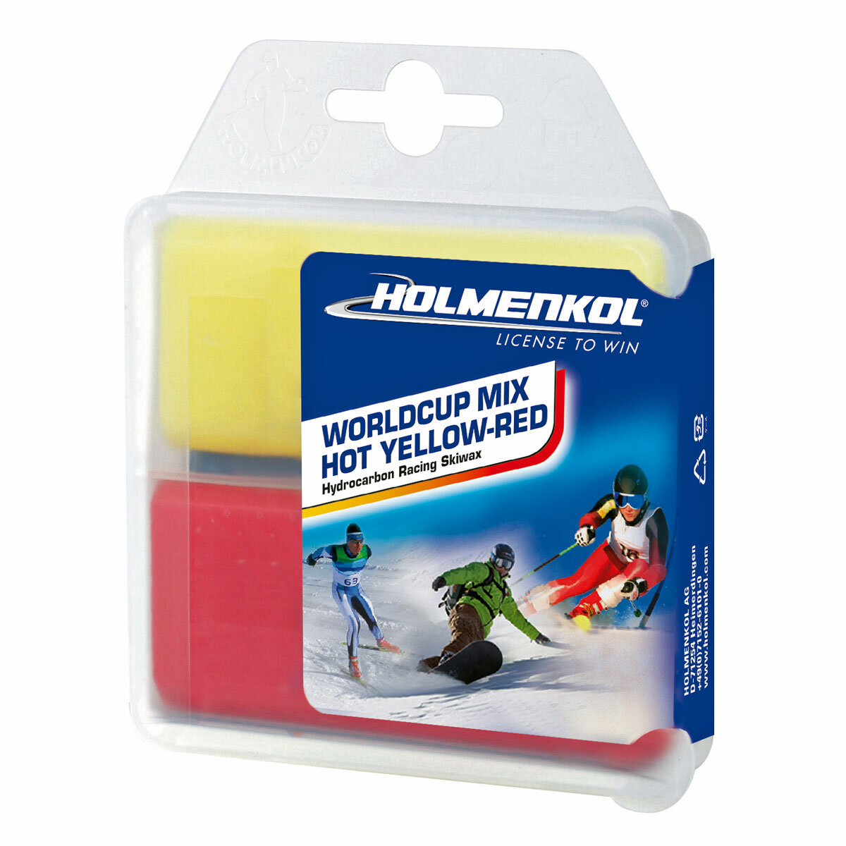 Holmenkol Skiwachs Basewax Mix Hot gelb/rot 70g, 10,50 €
