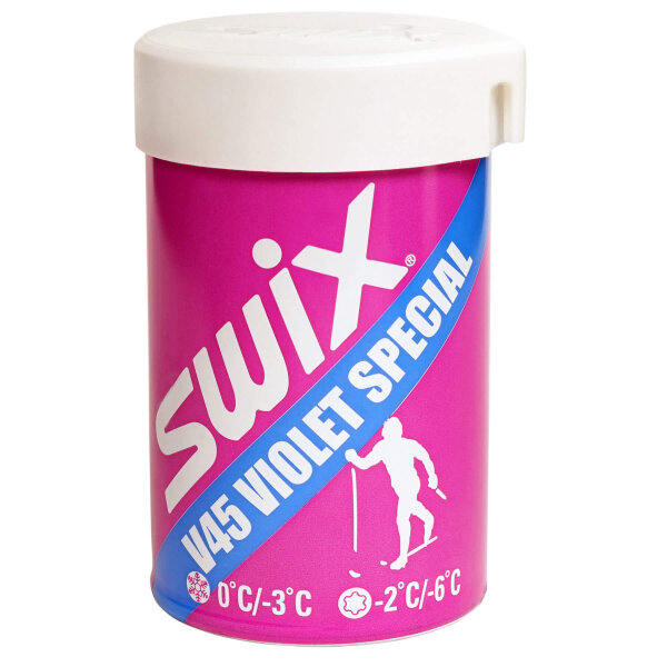 Swix Langlauf-Steigwachs V45 Hartwachs violett spezial 0 bis -6°C