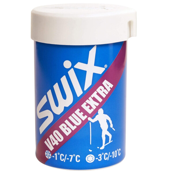 Swix Langlauf-Steigwachs V40 Hartwachs blau extra -1 bis -10°C