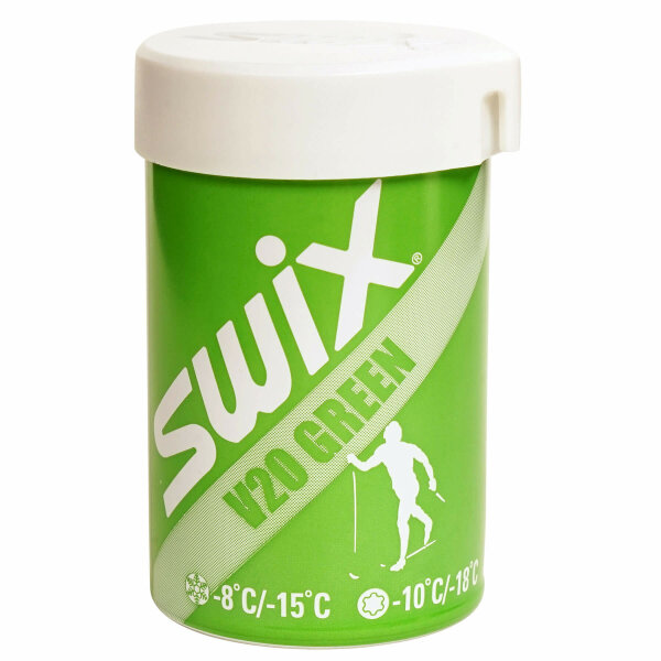 Swix Langlauf-Steigwachs V20 Hartwachs grün -8 bis -18°C